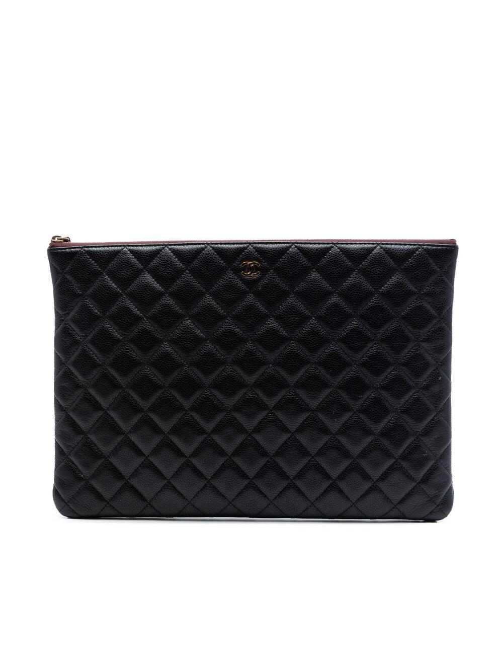Chanel Large Quilted Caviar O Case #279377C10B